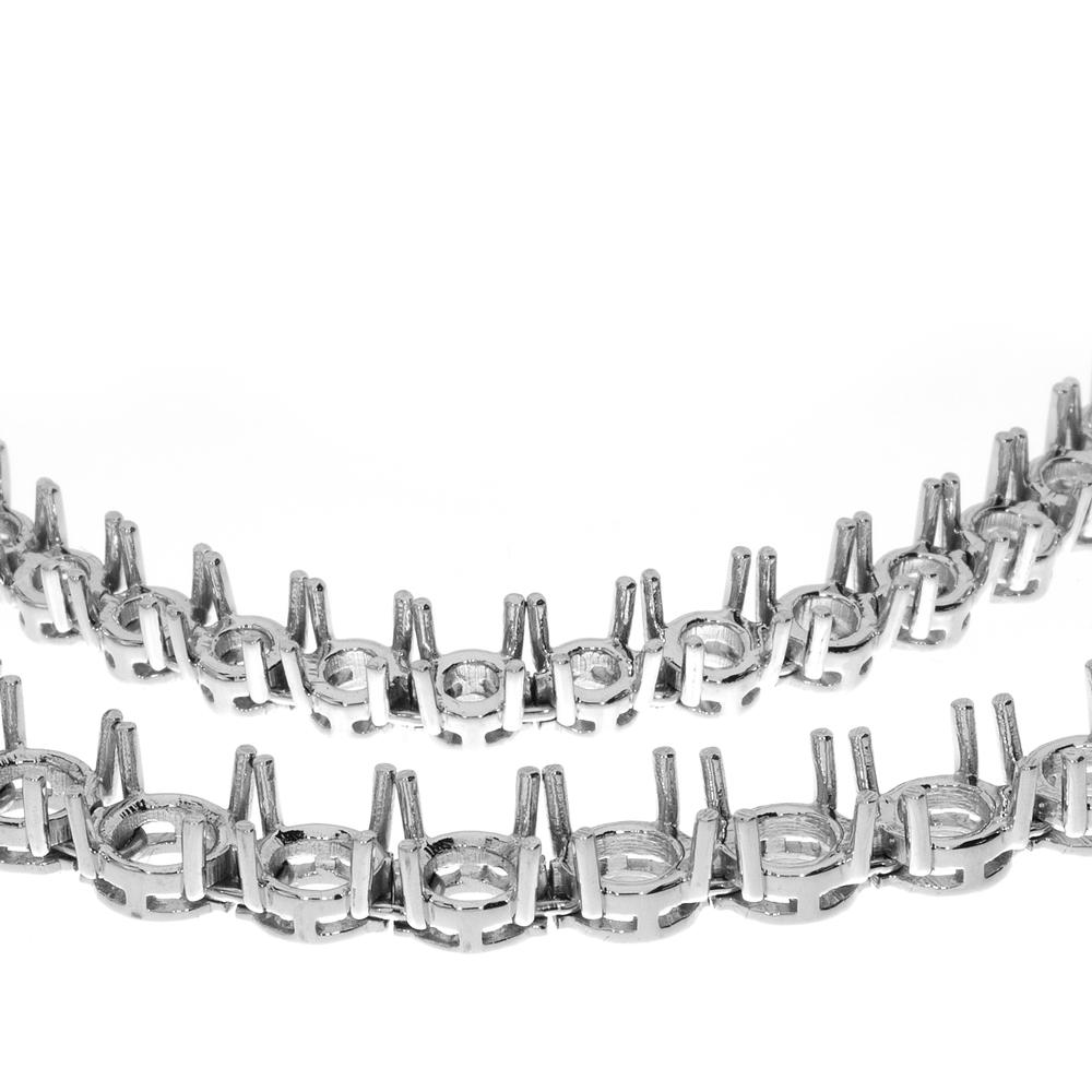 View FOUR PRONG GRADUATED RIVIERA NECKLACE